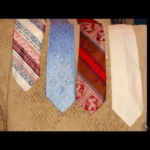 4 Vintage neckties, 2 "count corsetti" & 2 random.